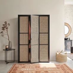 Maisons Du Monde Paniers Et Corbeilles Paniers En Rotin Tressé Main Blanc (x2) -Accessoires de cheminée Soldes paniers en rotin tresse main blanc x2 1000 16 37 220166 6