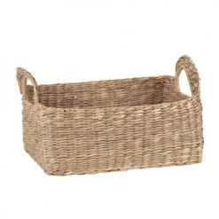 Maisons Du Monde Paniers Et Corbeilles Paniers En Tissu Et Jonc De Mer Beige (X2) -Accessoires de cheminée Soldes paniers en tissu et jonc de mer beige x2 1000 0 6 228786 3