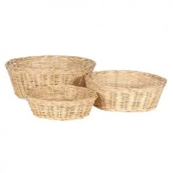 Grenier Alpin Paniers Et Corbeilles Paniers Naturels En Rotin (set De 3)