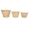 Grenier Alpin Paniers Et Corbeilles Paniers Naturels En Rotin (set De 3) -Accessoires de cheminée Soldes paniers naturels en rotin set de 3 3