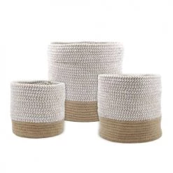 Stof Paniers Et Corbeilles Paniers Ou Cache-pot En Coton - Lot De 3