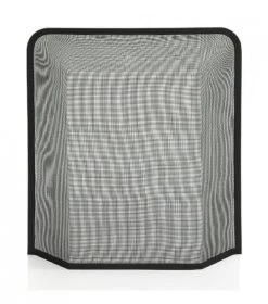 Wadiga Accessoires De Cheminée Pare-feu De Cheminée En Métal Noir 52,5x61cm