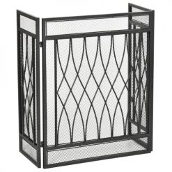 Homcom Accessoires De Cheminée Pare-feu Large Pour Cheminée Ou Poêle 3 Volets Pliables Métal Noir 11 Homcom Accessoires De Cheminée Pare-feu Large Pour Cheminée Ou Poêle 3 Volets Pliables Métal Noir -Accessoires de cheminée Soldes pare feu large pour cheminee ou poele 3 volets pliables metal noir 3