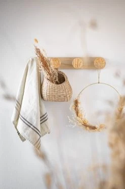 Maisons Du Monde Paniers Et Corbeilles Petit Panier à Suspendre En Fibre Végétale -Accessoires de cheminée Soldes petit panier a suspendre en fibre vegetale 1000 14 18 213177 6