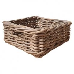 Meubletmoi Paniers Et Corbeilles Petit Panier Carré En Kubu Naturel Tressé