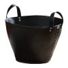 Becquet Paniers Et Corbeilles Petit Panier En Caoutchou Noir -Accessoires de cheminée Soldes petit panier en caoutchou noir