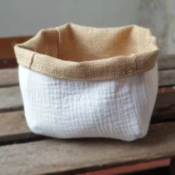 Chouchouette Paniers Et Corbeilles Pochon De Rangement Ivoire -Accessoires de cheminée Soldes pochon de rangement ivoire 2