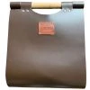 Maison Thuret Accessoires De Cheminée Porte-bûches En Cuir Marron 43 X 34 Cm -Accessoires de cheminée Soldes porte buches en cuir marron 43 x 34 cm