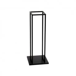 Wadiga Accessoires De Cheminée Porte Bûches En Métal Noir 33x33x85cm