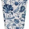 Mobili Rebecca Paniers Et Corbeilles Porte Parapluie Rectangulaire En Toile Bois Florale Blanc Et Bleu -Accessoires de cheminée Soldes porte parapluie rectangulaire en toile bois florale blanc et bleu