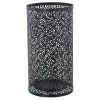 Wadiga Paniers Et Corbeilles Porte Parapluie Rond En Métal Ajouré Gris 24x45cm -Accessoires de cheminée Soldes porte parapluie rond en metal ajoure gris 24x45cm