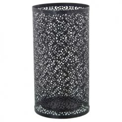 Wadiga Paniers Et Corbeilles Porte Parapluie Rond En Métal Ajouré Gris 24x45cm