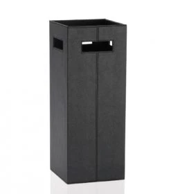 Wadiga Paniers Et Corbeilles Porte-parapluies Carré En Similicuir Noir