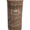 Wadiga Paniers Et Corbeilles Porte-parapluies En Kubu Tressé -Accessoires de cheminée Soldes porte parapluies en kubu tresse