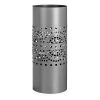Unimasa Paniers Et Corbeilles Porte-parapluies Gris En Métal H49cm -Accessoires de cheminée Soldes porte parapluies gris en metal h49cm