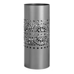 Unimasa Paniers Et Corbeilles Porte-parapluies Gris En Métal H49cm -Accessoires de cheminée Soldes porte parapluies gris en metal h49cm 2