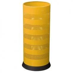 Rossignol Paniers Et Corbeilles Porte-parapluies Perforé 28L En Métal Jaune Moutarde -Accessoires de cheminée Soldes porte parapluies perfore 28l en metal jaune moutarde 1