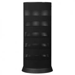 Rossignol Paniers Et Corbeilles Porte-parapluies Perforé 28L En Métal Noir -Accessoires de cheminée Soldes porte parapluies perfore 28l en metal noir 3