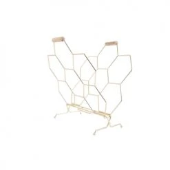 Present Time Paniers Et Corbeilles Porte-revues Nid D'abeille Or