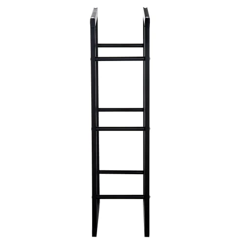 Homcom Accessoires De Cheminée Range Bûches Design Contemporain Rectangulaire H100 Cm Métal Noir 8 Homcom Accessoires De Cheminée Range Bûches Design Contemporain Rectangulaire H100 Cm Métal Noir – Image 6