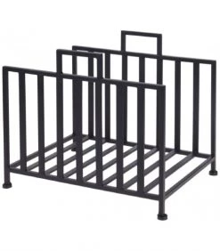Wadiga Accessoires De Cheminée Range Bûches Pour Intérieur En Métal Noir