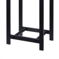 Wadiga Accessoires De Cheminée Range Bûches Pour Intérieur En Métal Noir - 30x22x59cm -Accessoires de cheminée Soldes range buches pour interieur en metal noir 30x22x59cm 2