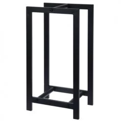 Wadiga Accessoires De Cheminée Range Bûches Pour Intérieur En Métal Noir - 30x22x59cm