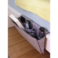 Kikkerland Boîtes Rangement Côté De Lit En Feutre L -Accessoires de cheminée Soldes rangement cote de lit en feutre l 2