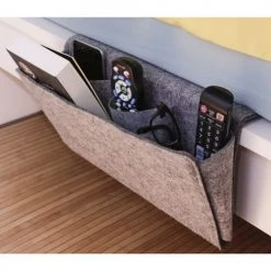 Kikkerland Boîtes Rangement Côté De Lit En Feutre L -Accessoires de cheminée Soldes rangement cote de lit en feutre l 3