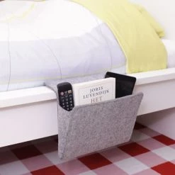 Kikkerland Boîtes Rangement Côté De Lit En Feutre XL -Accessoires de cheminée Soldes rangement cote de lit en feutre xl 3