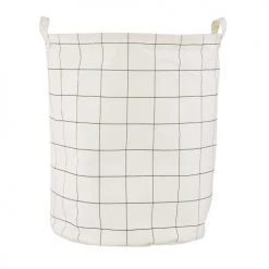 House Doctor Paniers à Linge Sac à Linge Blanc H50cm