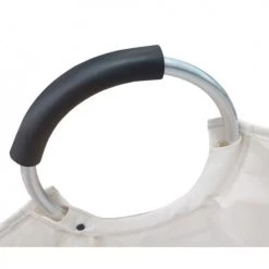 Meubletmoi Paniers Et Corbeilles Sac à Linge Pliant Rond En Tissu Blanc Cassé Avec Poignées -Accessoires de cheminée Soldes sac a linge pliant rond en tissu blanc casse avec poignees 3