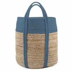 Stof Paniers Et Corbeilles Sac Déco En Jute Moutarde -Accessoires de cheminée Soldes sac deco en jute petrole