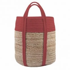 Stof Paniers Et Corbeilles Sac Déco En Jute Terracotta -Accessoires de cheminée Soldes sac deco en jute terracotta 3