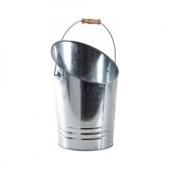 Aubry Gaspard Accessoires De Cheminée Seau à Cendres En Métal Galvanisé