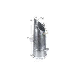 Accessoires de cheminée Soldes -Accessoires de cheminée Soldes seau a cendres en zinc 1