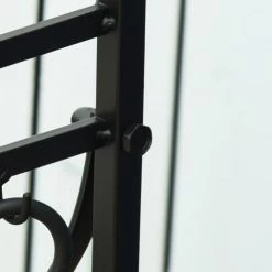 Outsunny Accessoires De Cheminée Serviteur De Cheminée Range Bûches 4 Accessoires Inclus Métal Noir -Accessoires de cheminée Soldes serviteur de cheminee range buches 4 accessoires inclus metal noir 22