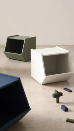 RNT By Really Nice Things Paniers Et Corbeilles Set 2 Boîtes Rangement Gris Glace -Accessoires de cheminée Soldes set 2 boites rangement gris glace 2