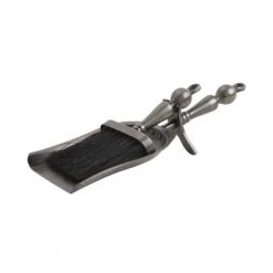 Accessoires de cheminée Soldes -Accessoires de cheminée Soldes set avec pelle et balayette en etain 1