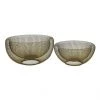 Pomax Paniers Et Corbeilles Set De 2 Paniers En Métal Or -Accessoires de cheminée Soldes set de 2 paniers en metal or