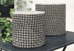 Casatera Paniers Et Corbeilles Set De 2 Paniers Ronds En Pandan Beige -Accessoires de cheminée Soldes set de 2 paniers ronds en pandan beige 4