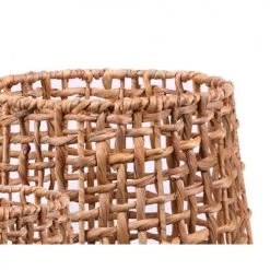 Natural Living Paniers Et Corbeilles Set De 2 Paniers Ronds Tressés En Jacinthe D'eau - 32x28cm -Accessoires de cheminée Soldes set de 2 paniers ronds tresses en jacinthe d eau 32x28cm 2