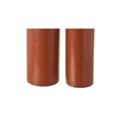 Wadiga Paniers Et Corbeilles Set De 2 Porte-parapluies Ronds En Similicuir 23x23x54cm -Accessoires de cheminée Soldes set de 2 porte parapluies ronds en similicuir 23x23x54cm 2