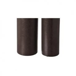 Wadiga Paniers Et Corbeilles Set De 2 Porte-parapluies Ronds En Similicuir Marron 23x23x54cm -Accessoires de cheminée Soldes set de 2 porte parapluies ronds en similicuir marron 23x23x54cm 3