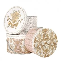 Mathilde M Set De 3 Boîtes à Chapeaux Fêtes Exquises