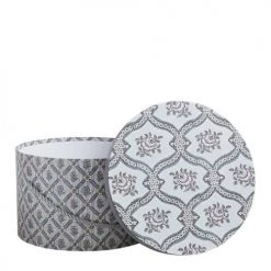 Mathilde M Set De 3 Boîtes à Chapeaux Paradis Fleuri -Accessoires de cheminée Soldes set de 3 boites a chapeaux paradis fleuri 2