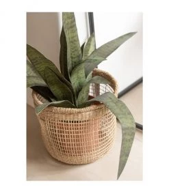 Calicosy Paniers Et Corbeilles Set De 5 Paniers En Rotin Et Bambou -Accessoires de cheminée Soldes set de 5 paniers en rotin et bambou 2