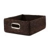 Casâme Paniers Et Corbeilles Tiroir En Paille Tressé - 36 X 32 X 15 Cm - Marron Foncé -Accessoires de cheminée Soldes tiroir en paille tresse 36 x 32 x 15 cm marron fonce