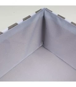 Casâme Paniers Et Corbeilles Tiroir Tissu Gris Pois Blanc -Accessoires de cheminée Soldes tiroir tissu gris pois blanc 5