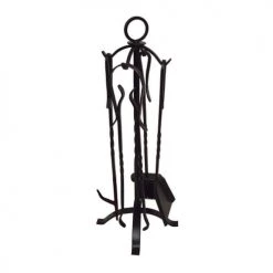 Aubry Gaspard Accessoires De Cheminée Valet De Cheminée 4 Accessoires En Fer Forgé